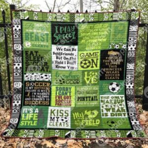 Kiss My Cleat Quilt Blanket Aq55  Quilt